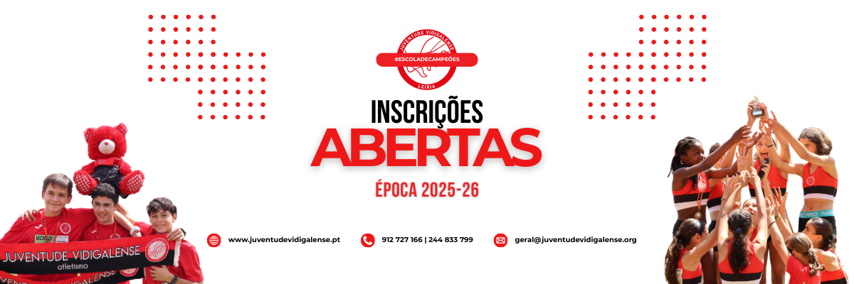Inscrições abertas 2025/26